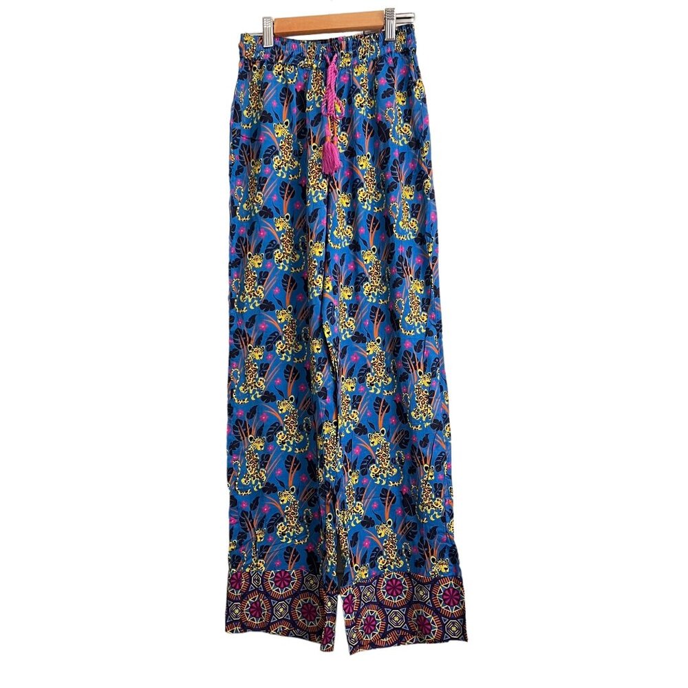 NWT Anthropologie Janine Lecour Fleurs 2 Piece Pajama Set Cheetah Leopar… - Picture 5 of 16